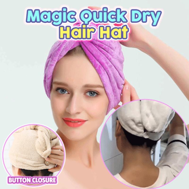Quick Dry Hair Towel, Dryer Cap Wrap Head Absorbent Towel Ickened