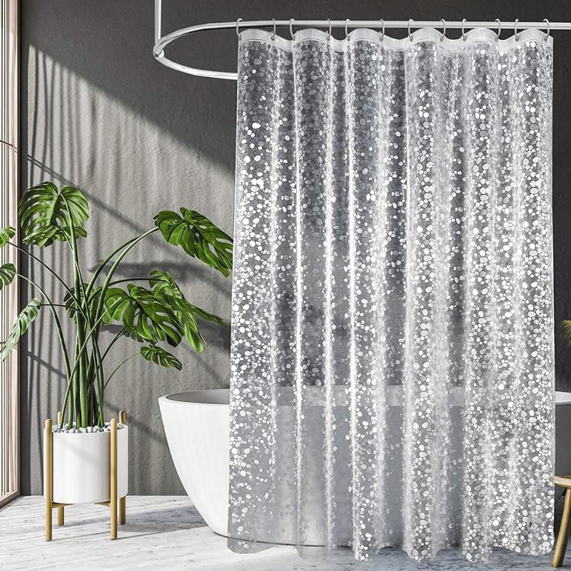 Cheap 3D Shower Curtain Waterproof Mildew EVA Bath Curtains Modern