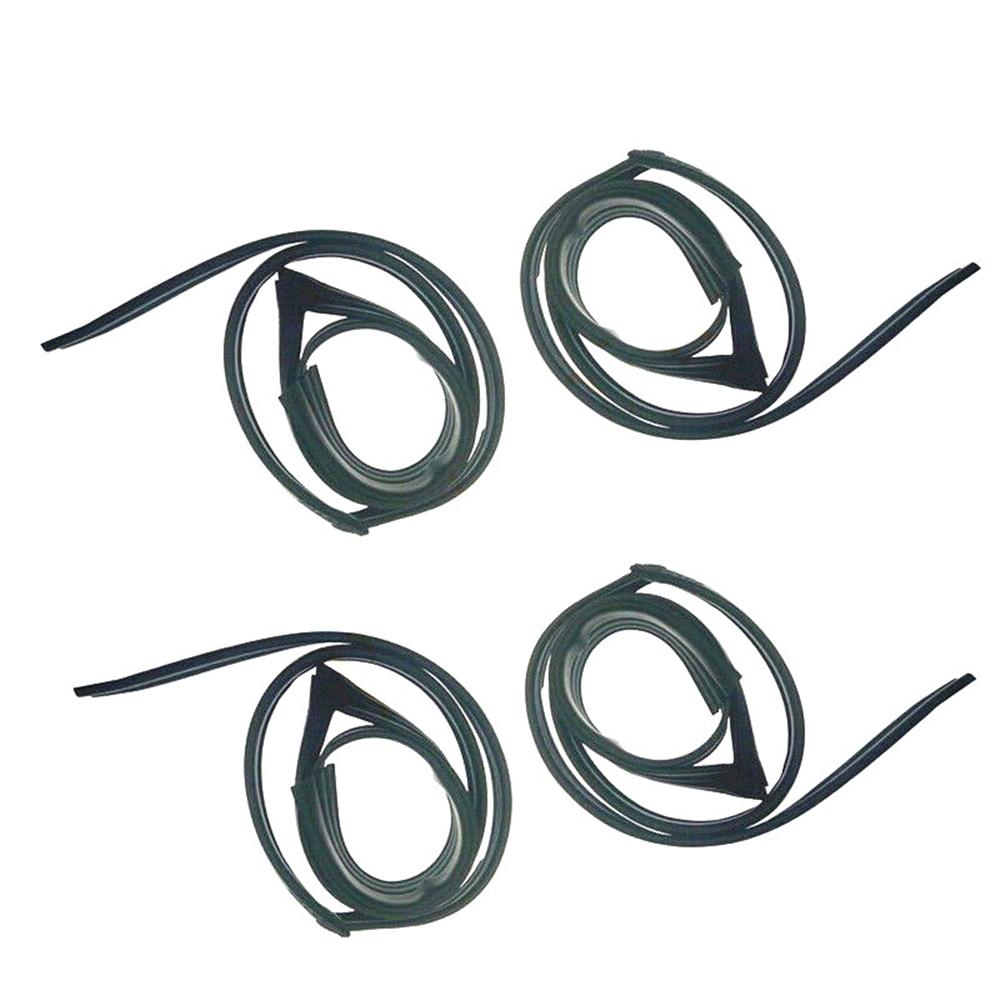 4PCS Door Glass Run Channel Weather Window Seal For Honda Accord Sedan