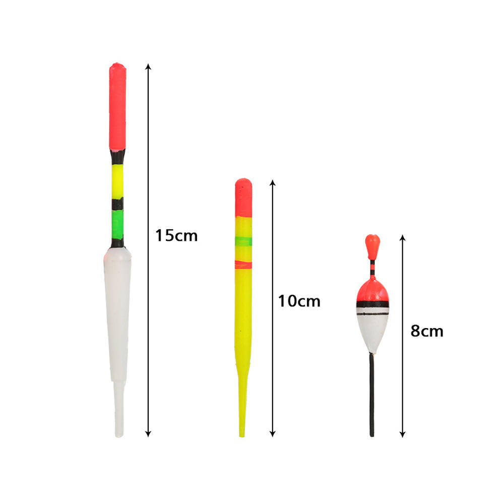 Buy 30pcs Fishing Floats w/ Rubbers Buoyancy Multi Shapes Colors