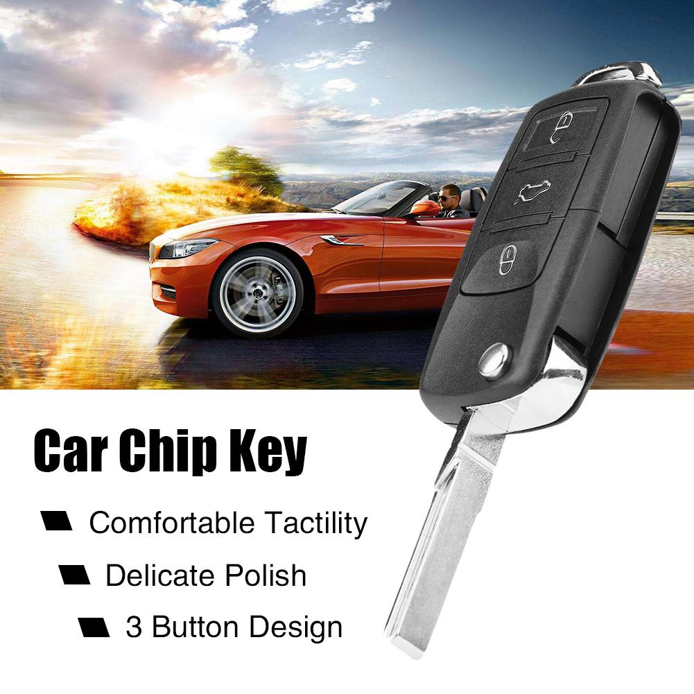 Buy 1J0959753AH 3 Button Car Remote Control Key 434MHz ID48 Chip