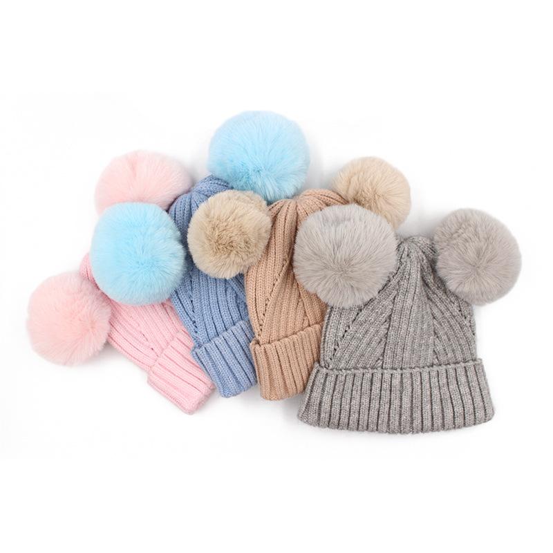 Buy Winter Baby Hat For Girl Boy Kids Knitted Hat Soft Cute Beanies Caps 4 Color Children Soild