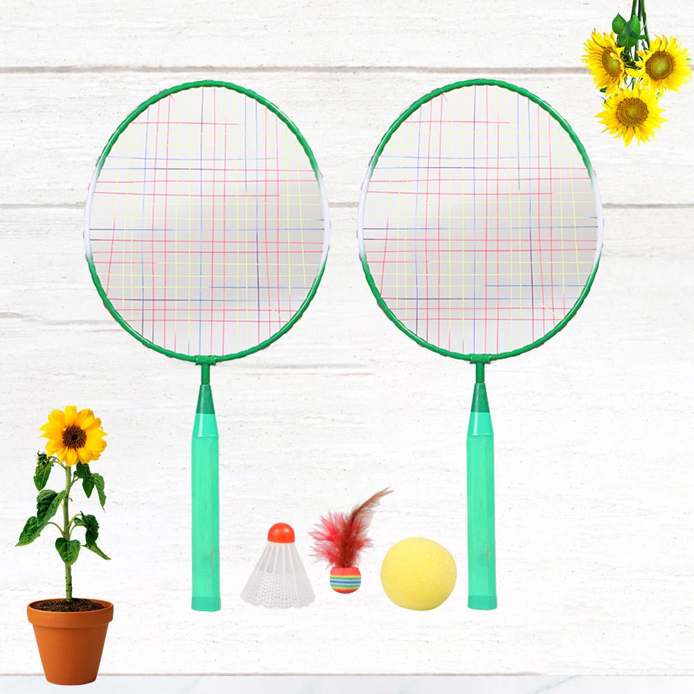 Buy 1 Set Badminton Rackets Kids Badminton Training Tool Outdoor Sports