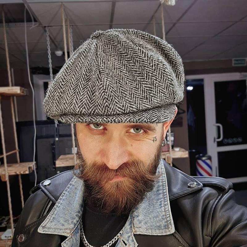 Buy Men Beret Unisex Casual Newsboy Hat Outdoor Wool Newsboy Hat at