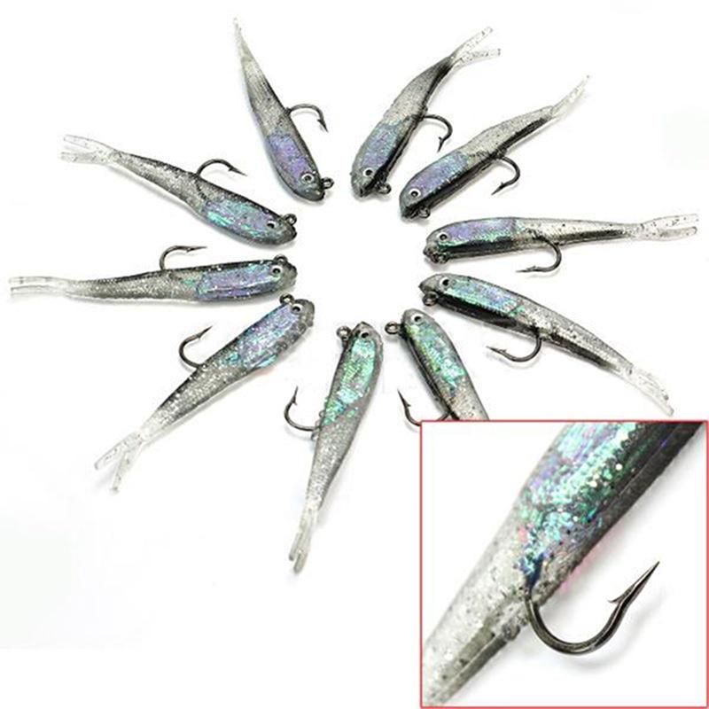 Buy 5/10Pcs Bionic Fish Soft Bait Artificial Fishing Lure Fishy Smell