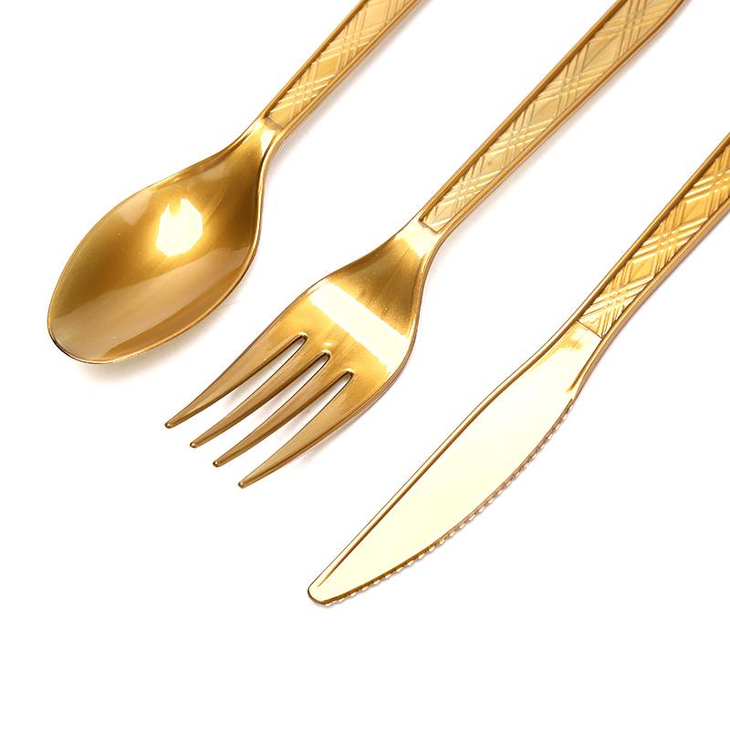 Cheap 40Pcs Disposable Plastic Tableware Luxury Style Utensils Wedding Party Cutlery Joom