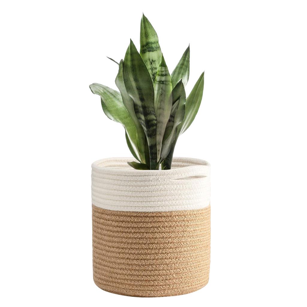 Buy Jute Rope Plant Basket Woven Storage Basket 8inch Planter Basket