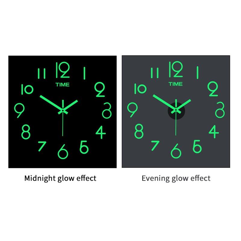Cheap 40cm Luminous Wall Clocks DIY Digital Clock Luminous Clock