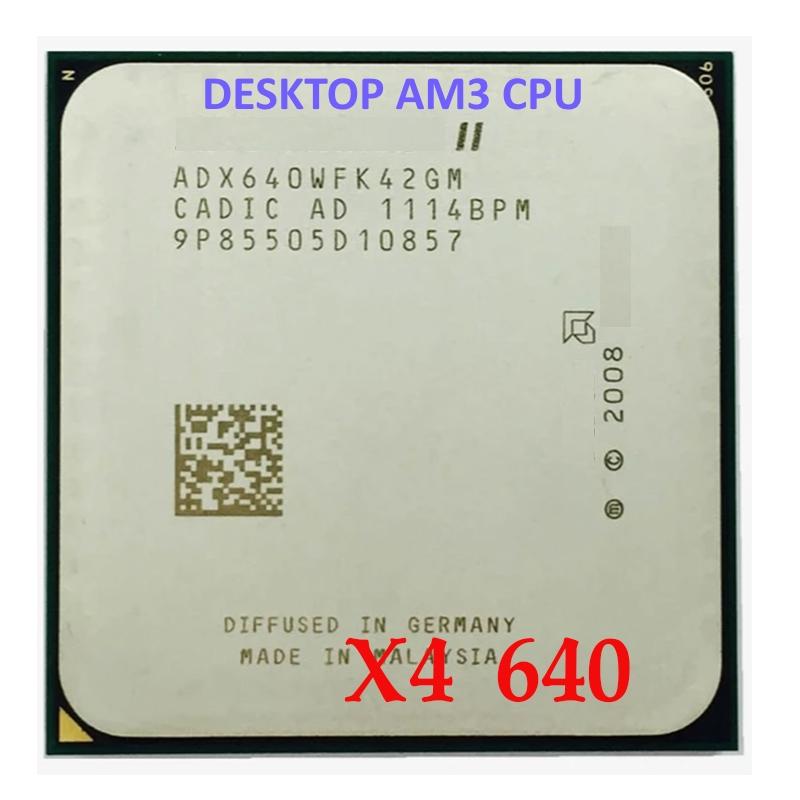Cheap X4 640 3.0 GHz QuadCore CPU Processor ADX640WFK42GM Socket AM3