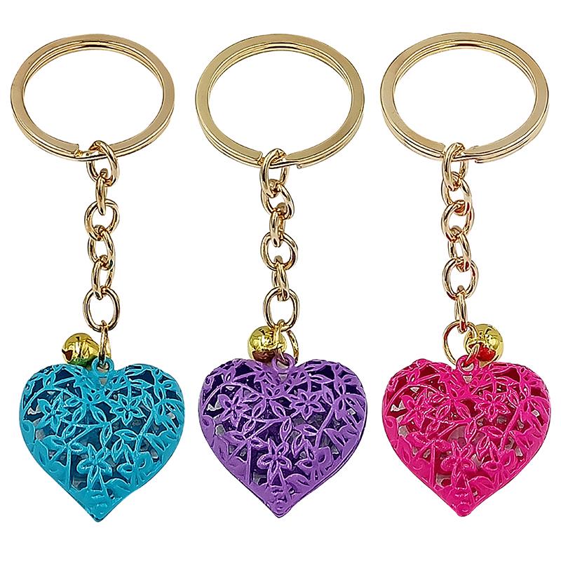 Buy 1PC Hollow Heart Keychains Cute Purse Bag Pendant Car Keyring Ornaments Hanging Gift