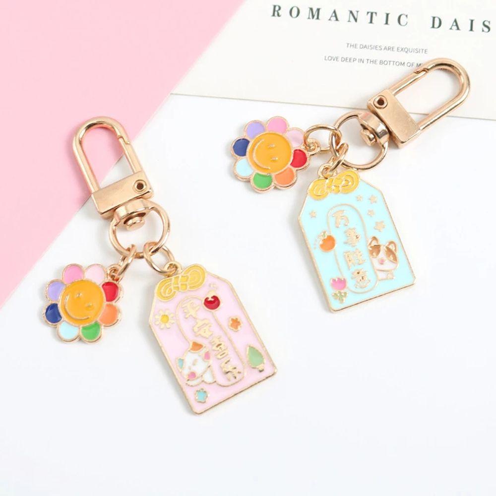 Cheap Trinket Womens Keychain Key Holder Lucky Keychain Car Keyring Sun