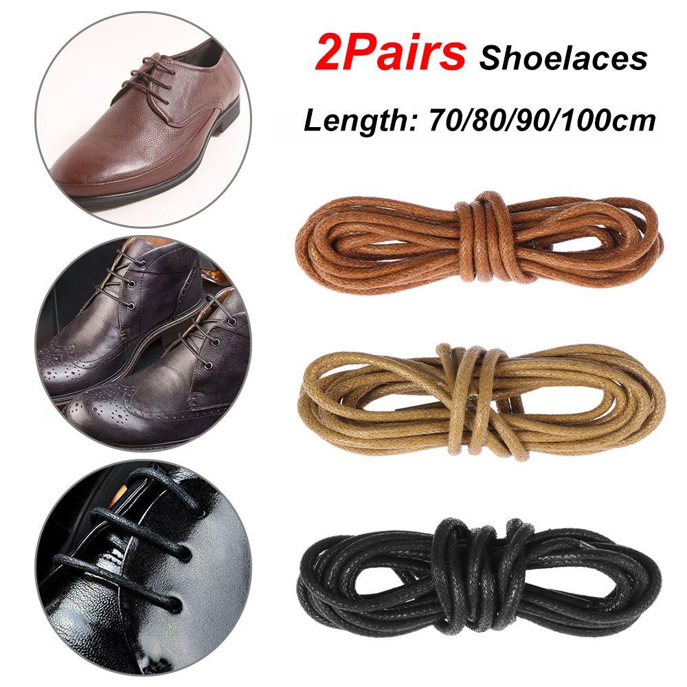 Buy Men Women Sport Shoe Shoe Laces Cord Leather Dress Shoes Round Waxed Shoelaces Boots Laces