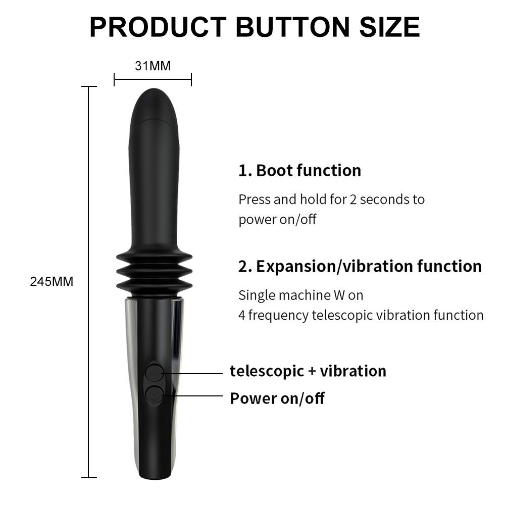 Cheap Sex Machine Telescopic Dildo Vibrator Automatic Massager G-spot