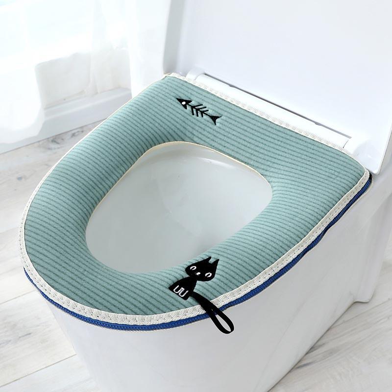 Buy 1PC Winter Closestool Cover Mat Lid Top Cushion Toilet Seat Cover