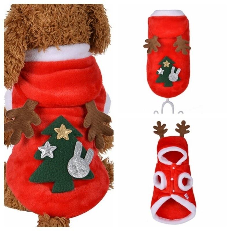 Cheap Christmas Dog Clothes Winte Coat Clothing Santa Costume Pet Dog
