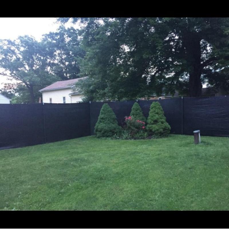 Buy Black woven Privacy Fence Screen for Outdoor Back Yard & Patio