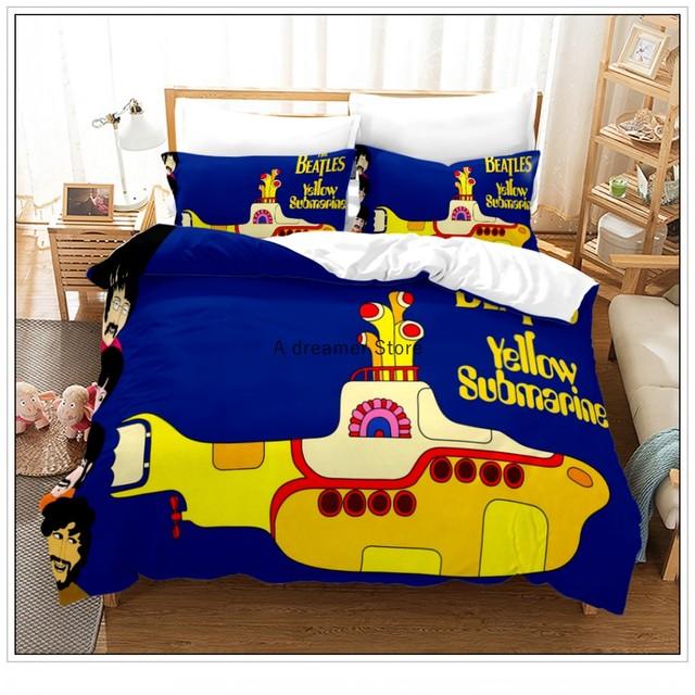 Buy British Rock Band Bedding Set Classic Beatles Art Music Duvet Cover
