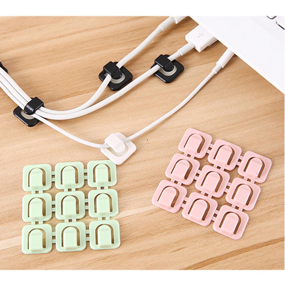 Buy 18pcs SelfAdhesive Cable Clips Organizer Drop Wire Holder Cord