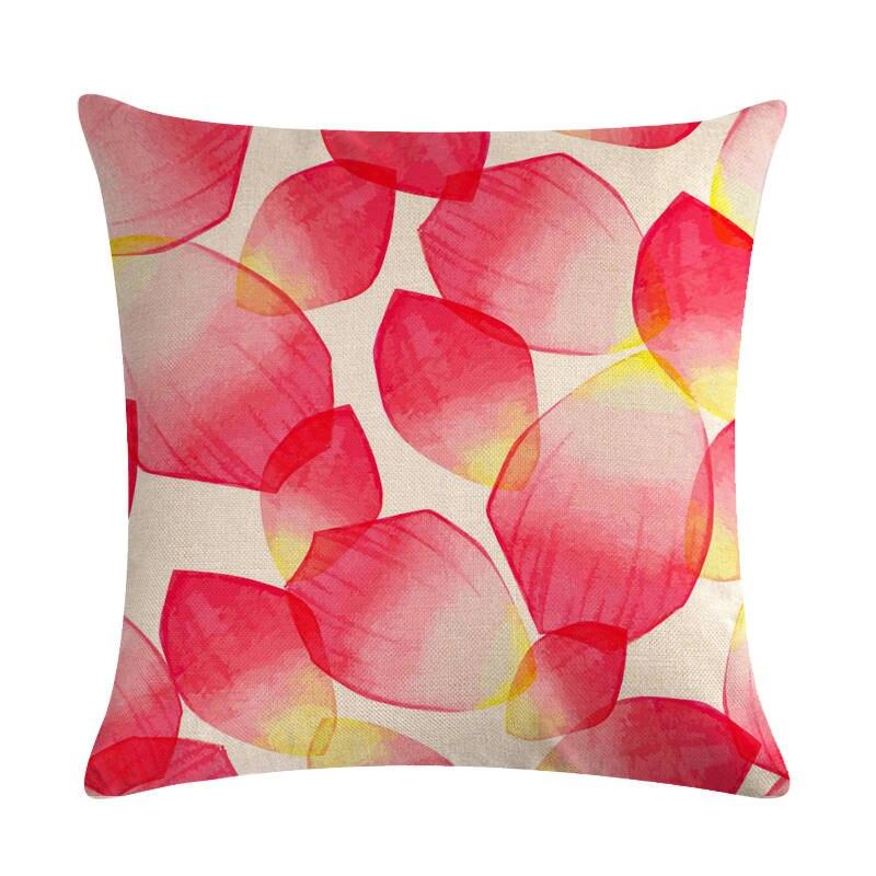 Satın alın Peach Blossom Cushion Cover Floral Soft Pillow Cover for