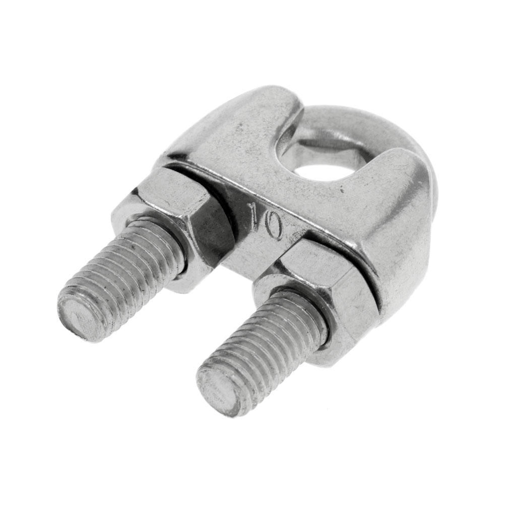 Strong Wire Rope Grips Clamps Cable U Bolts Heavy Duty Stainless Steel