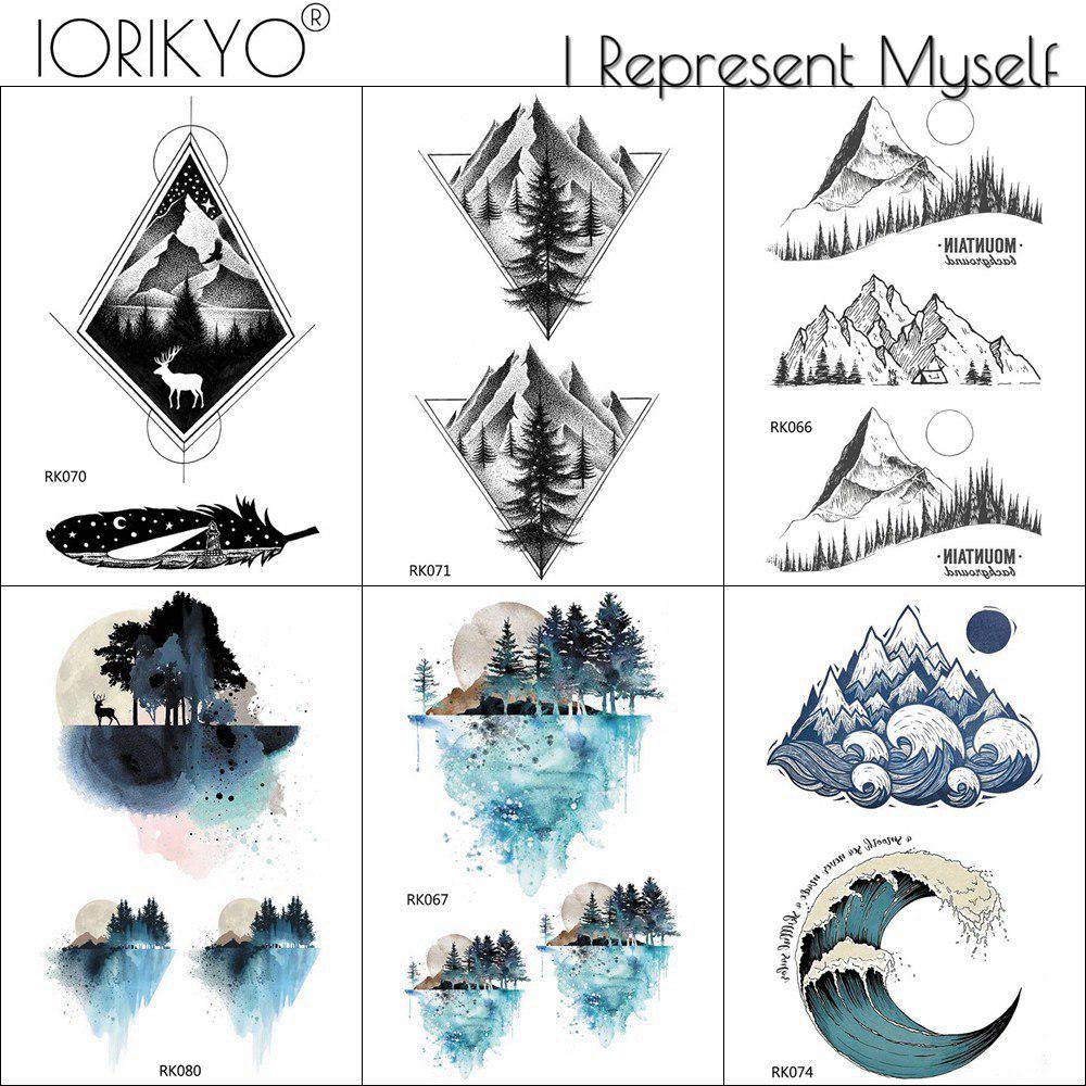 Buy 1Pc Iorikyo Watercolor Mountain Temporary Tattoo Men Arm Sticker Tatoo Geometric At Affordable Prices — Free Shipping, Real Reviews With Photos — Joom 1000_x_1000_jpg