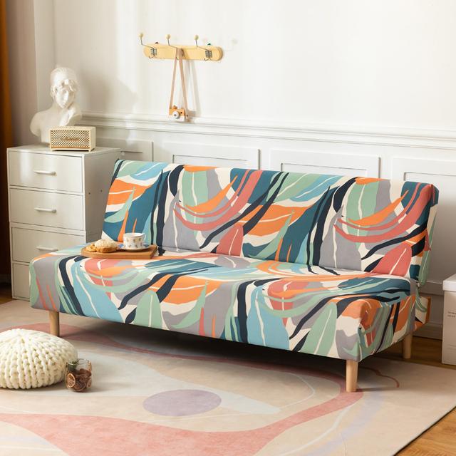 Cheap Spandex Elastic Sofa Bed Covers Armless Sofa Cover for Living