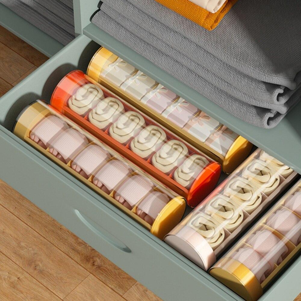 Buy Home Closet Storage Box 6 Grids For Underwear Socks Organizer