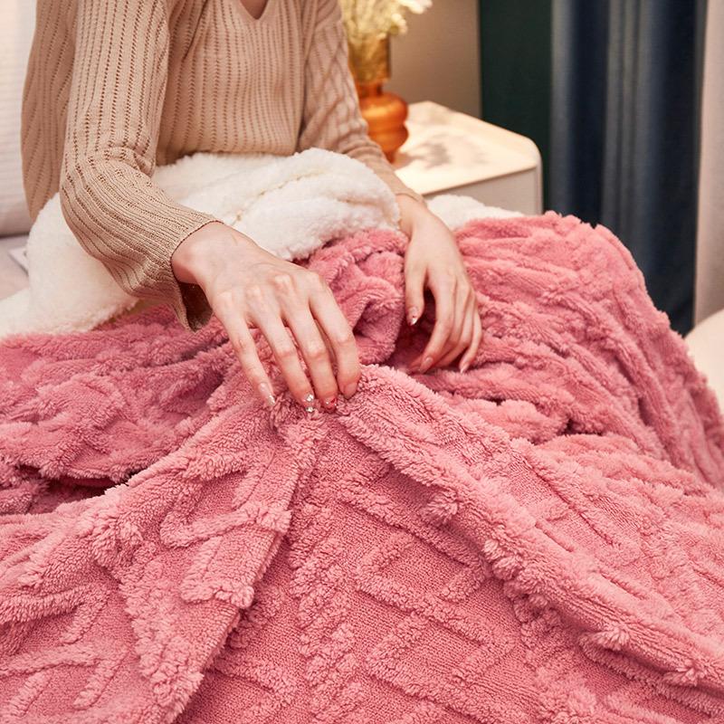 Cheap Thick Winter Blanket Throw Soft Warm Wool Blankets for Beds Plaid
