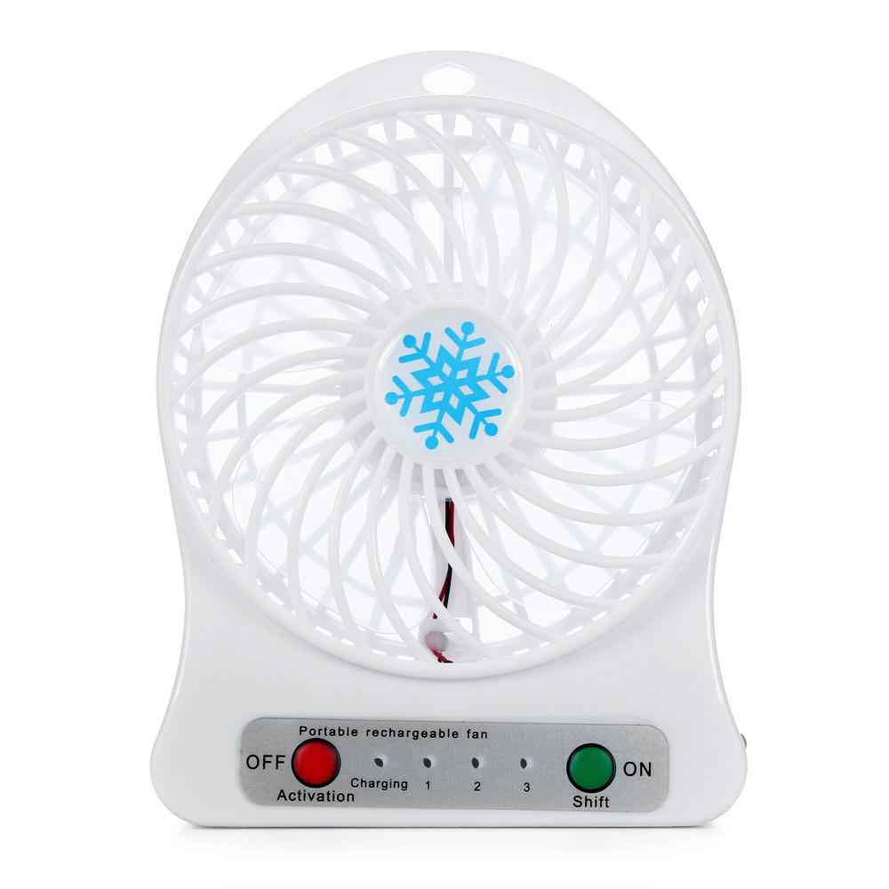 Cheap PAM Portable Rechargeable LED Light Fan Air Cooler Mini Desk USB