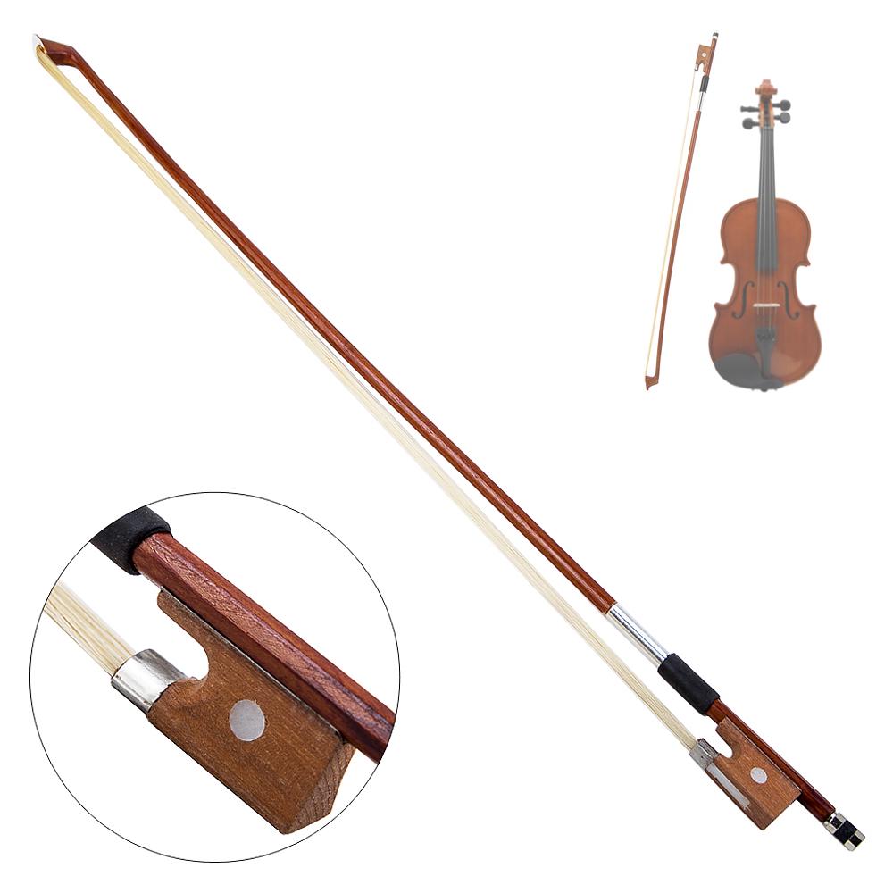 Buy 4/4 Violin Bow Horsehair Wood Stick Plastic Handle Fiddle Bow