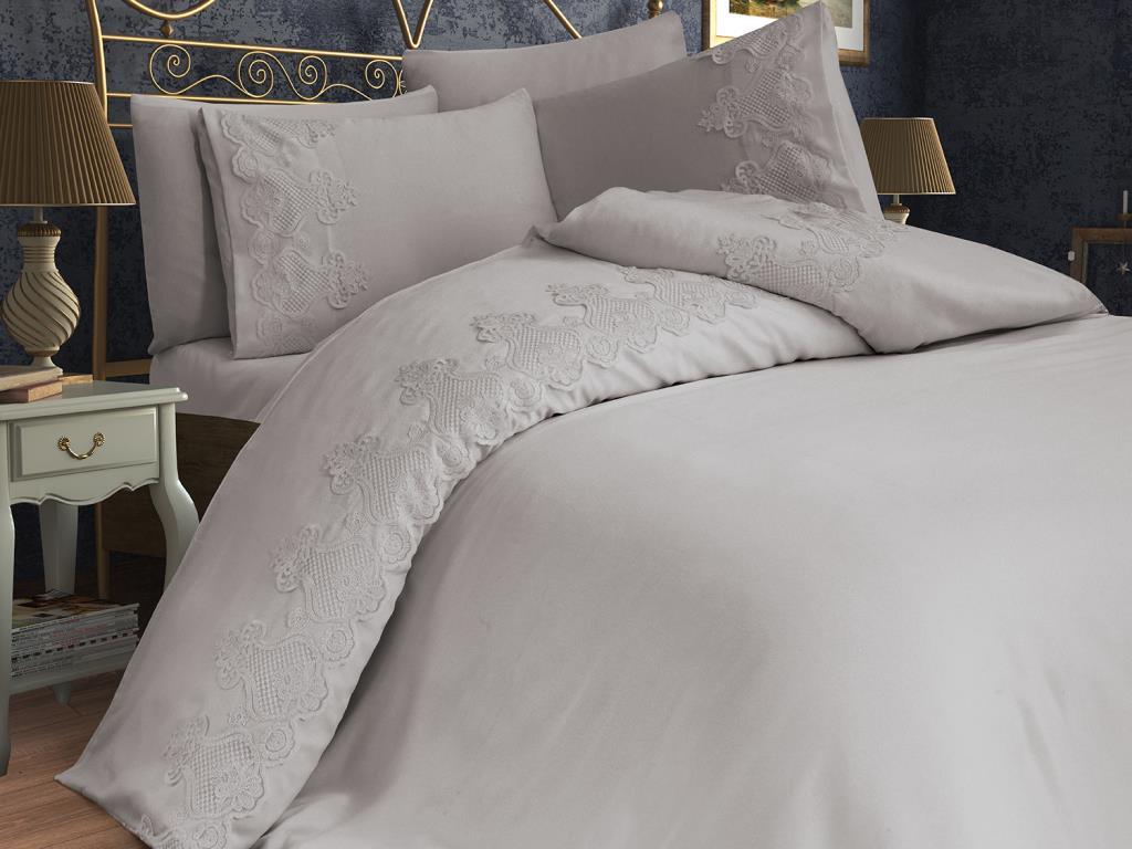 Buy Dowery Dubai Double Duvet Cover Set Gray at affordable prices