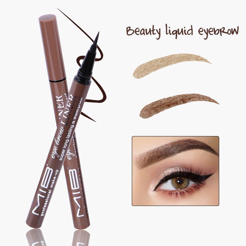 Cejas maquillaje lápiz Color marrón líquido cejas tatuaje tinte belleza
