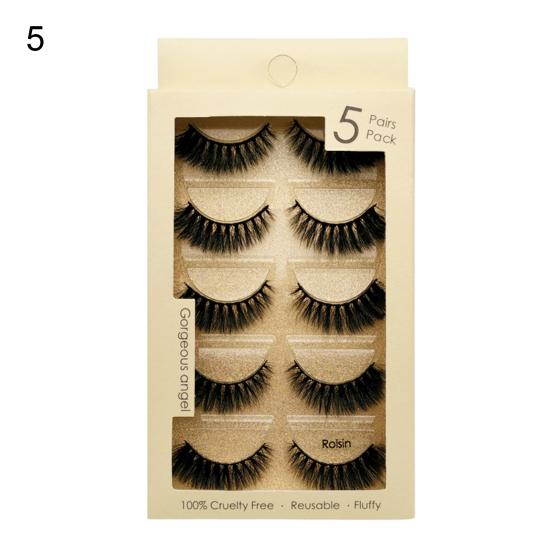 Buy 1 Box Sweatproof Soft Excellent Allergy Free Handmade Fake 3D Eyelashes Mink False Lashes