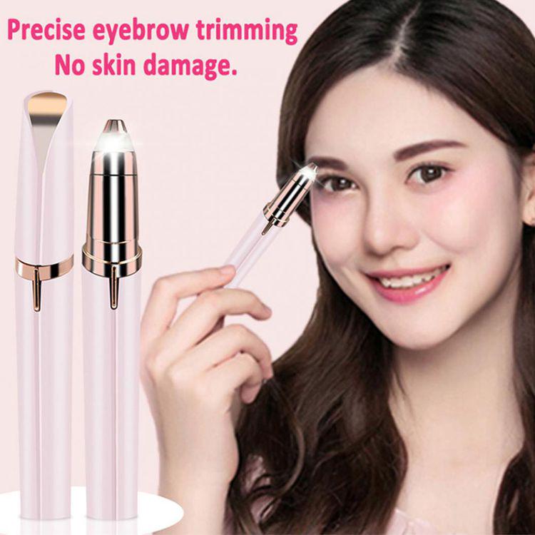 Cheap Brows Eyebrow Trimmer Mini Painless Eye Brow Epilator For Women