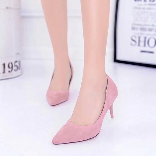 Cheap Women Shoes Pointed Toe Pumps Patent Dress Shoes High Heels Boat