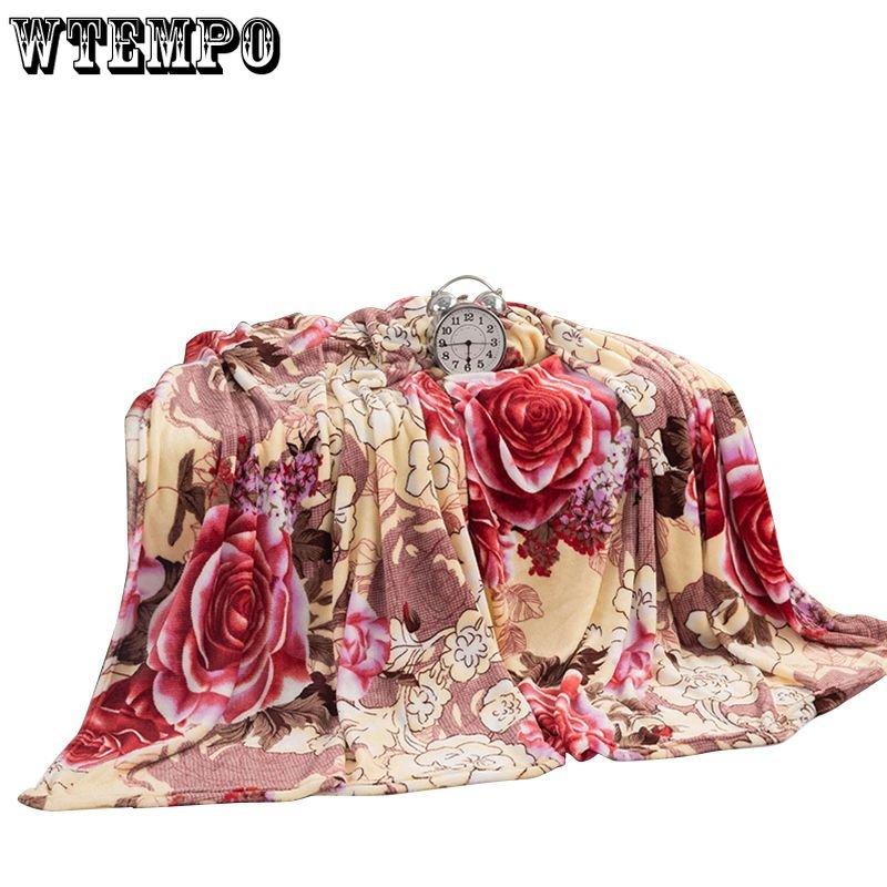 Cheap Thin Blanket Single Layer Blankets Autumn and Winter Household