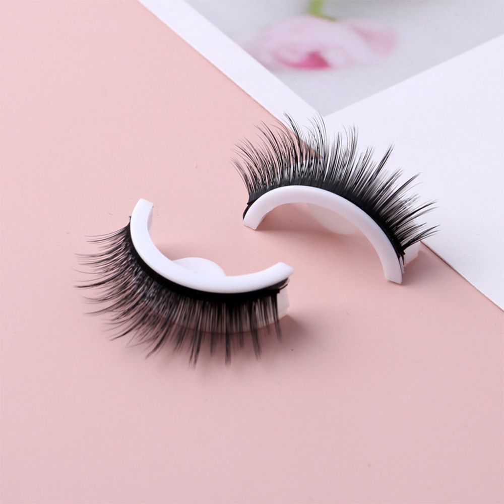 Cheap 1 Pair Reusable SelfAdhesive False Eyelashes Natural Wispy Mink