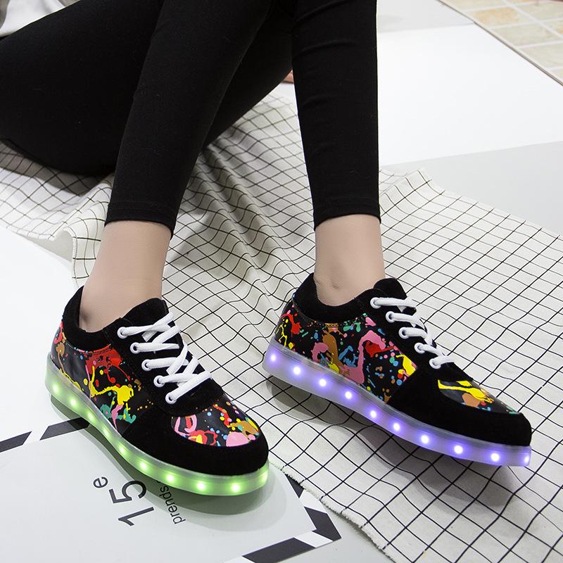 💰Koop Size 27-44 Usb Charger Glowing Sneakers Children Led Casual Shoes Boys Led Slippers Luminous Sneakers Girls Breathable Shoes Goedkoop Online Tegen De Lage Prijs Met Gratis Verzending Bij Joom Webshop —