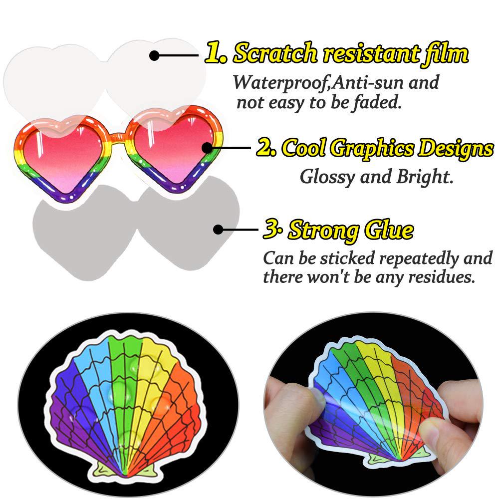 muted colors water bottle stickers waterproof stickers Watercolor