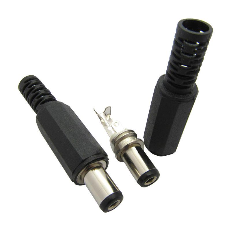 Buy 10 pcs 12V 3A Plastic Male Plugs + Female Socket Panel Mount Jack