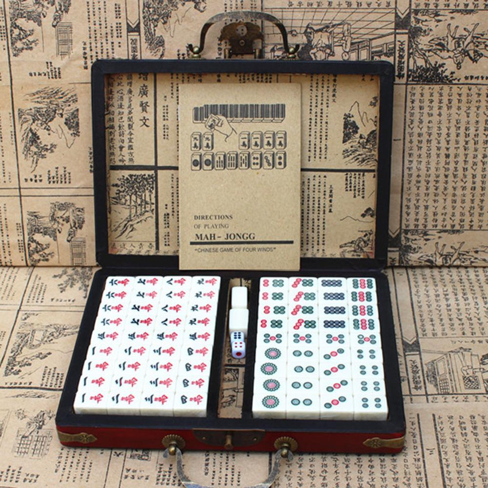 Buy Chinese Numbered Mahjong Set 144 Tiles MahJong Set Portable