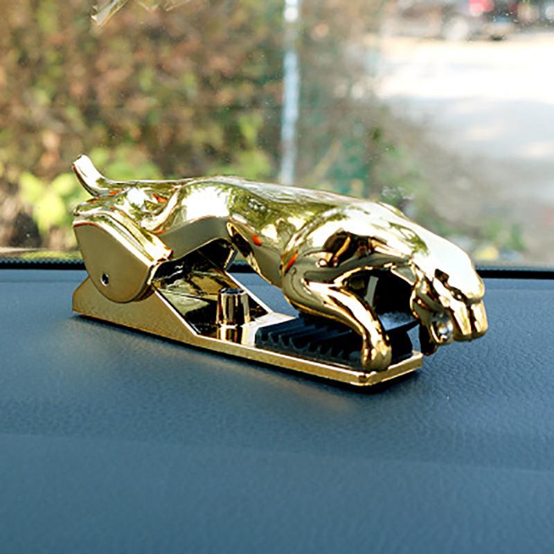 Buy Leopard Car Phone Holder Jaguar Mobile Adjestable Dashboard Clip