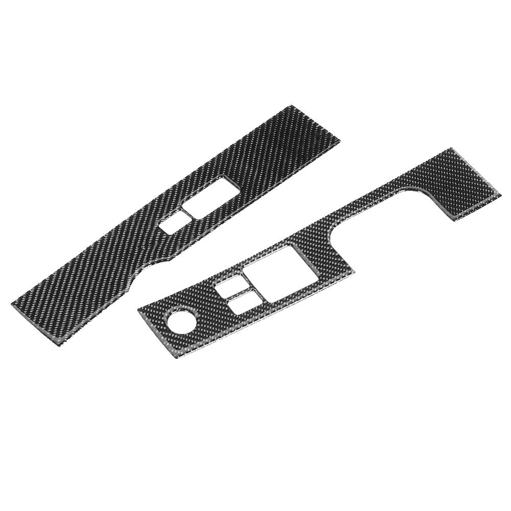 Buy 2Pcs Carbon Fiber Window Lift Switch Panel Cover Trim Fit for 350Z