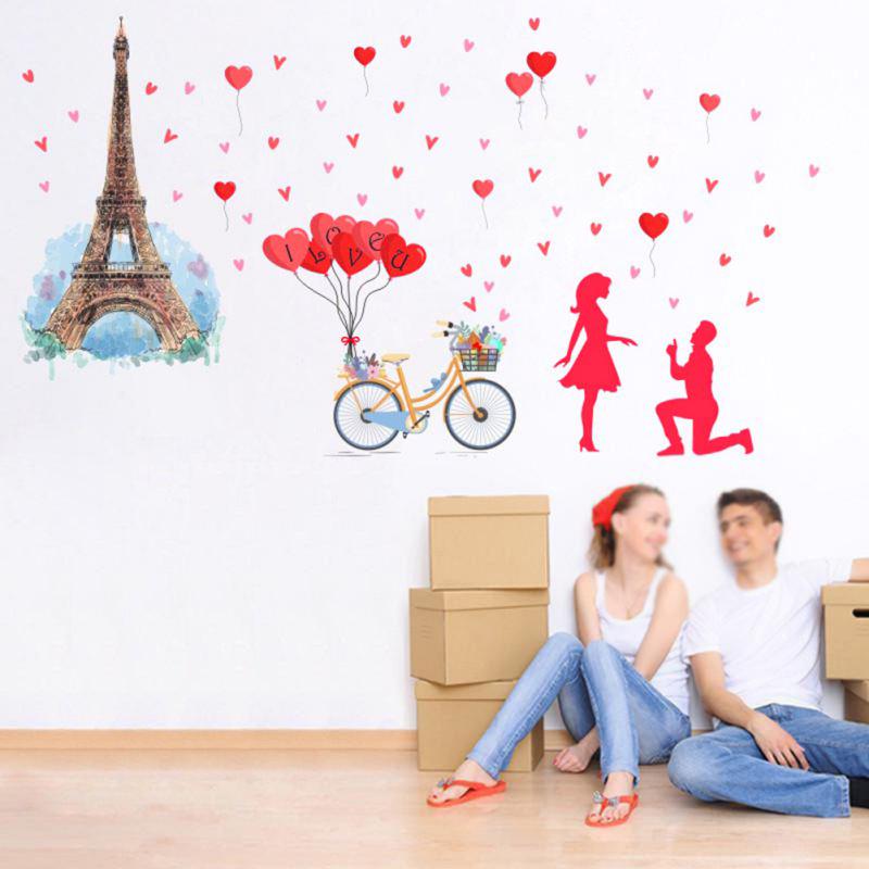 Buy Valentine\'s Day Wall Stickers Ins Creative Couple Window