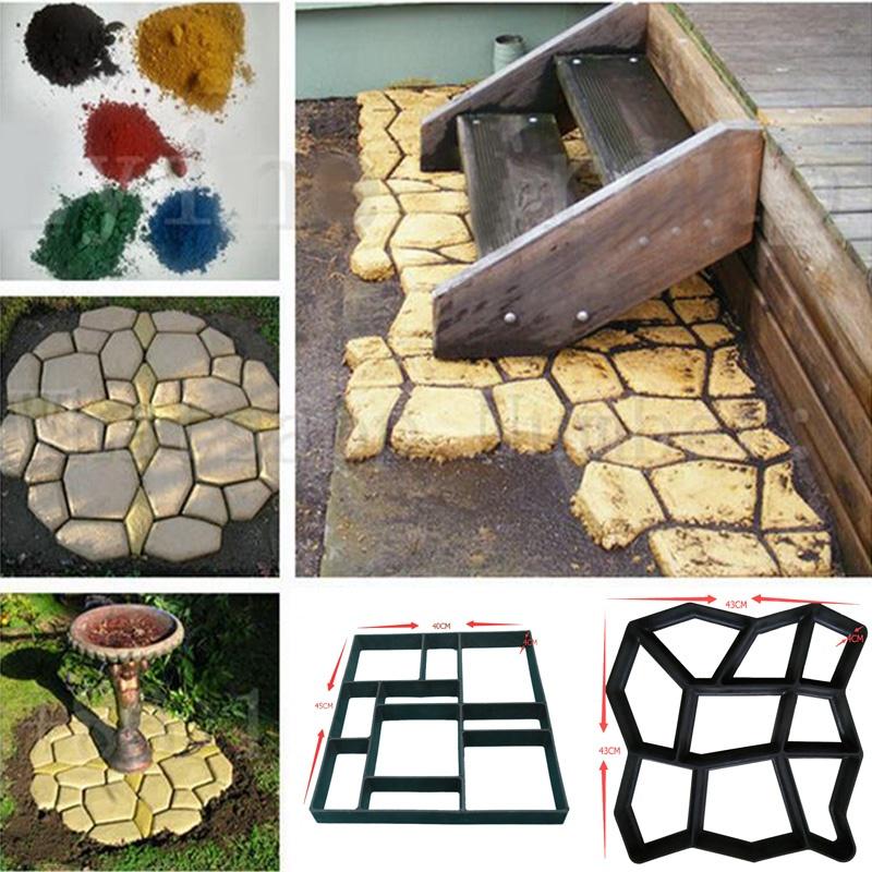 Buy 1Pc 8/9 Grids Pathmate Stone Mold Paving Concrete Stepping Stone