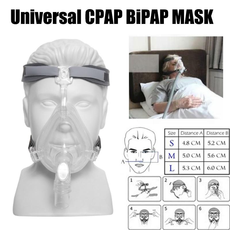 Buy Full Face Mask CPAP Auto CPAP BiPAP Mask for Sleep Apnea Snoring