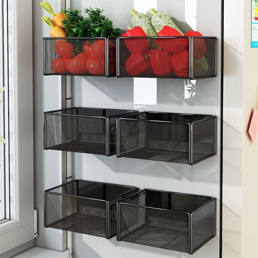 Refrigerator Shelf Side Storage Hanging Basket Convenient