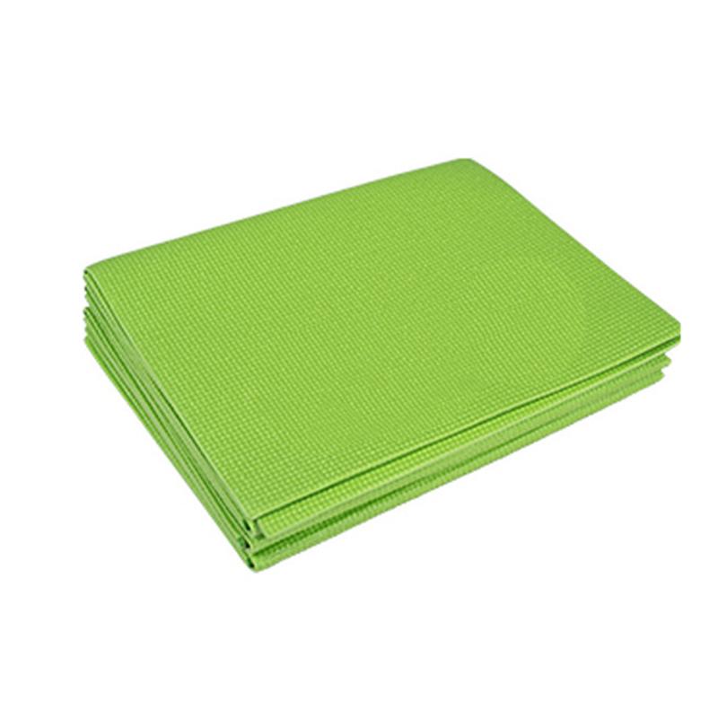 Satın alın Portable PVC Folding Yoga Mat NonSlip Sport Gym Pilates