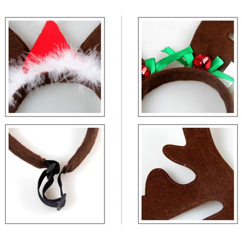Buy Christmas Headbands Santa Hat Adjustable Dog DogChristmas Reindeer