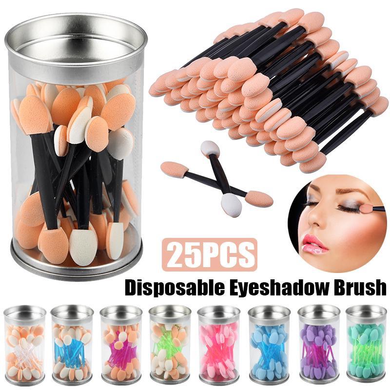 Buy 25Pcs Eyeshadow Applicators With Storage Container Disposable